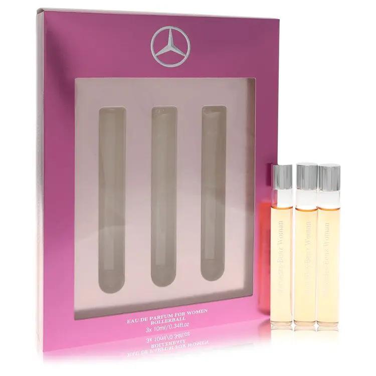 Mercedes Benz Gift Set - 3 x .34 oz Eau De Parfum Rollerballs by Mercedes Benz -- by Brands HD