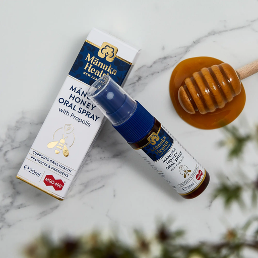 Manuka Honey & Propolis Throat Spray NZ by Manuka Health