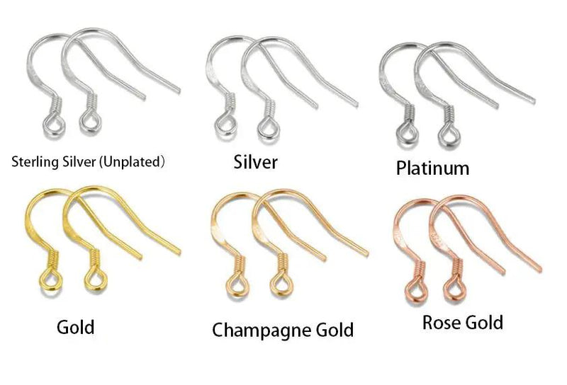 S925 Sterling Silver Earring Hook- One pair by Resin Art NZ