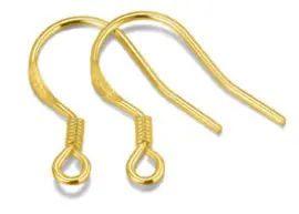 S925 Sterling Silver Earring Hook- One pair by Resin Art NZ