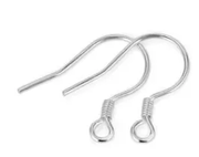 S925 Sterling Silver Earring Hook- One pair by Resin Art NZ