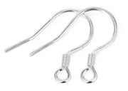 S925 Sterling Silver Earring Hook- One pair by Resin Art NZ