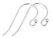 S925 Sterling Silver Earring Hook- One pair by Resin Art NZ