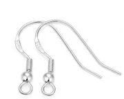 S925 Sterling Silver Earring Hook- One pair by Resin Art NZ