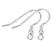 S925 Sterling Silver Earring Hook- One pair by Resin Art NZ