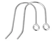 S925 Sterling Silver Earring Hook- One pair by Resin Art NZ