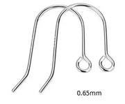 S925 Sterling Silver Earring Hook- One pair by Resin Art NZ