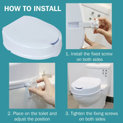 Raised Toilet Seat With Lid by salelink.co.nz