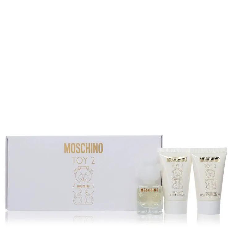 Brands HD Gift Set - .17 oz Mini EDP Spray + .8 oz Body Lotion + .8 oz Shower Gel Moschino Toy 2 Gift Set - .17 oz Mini EDP Spray + .8 oz Body Lotion + .8 oz Shower Gel by Moschino -- Moschino Toy 2 Gift Set - .17 oz Mini EDP Spray + .8 oz Body Lotion + .8 oz Shower Gel by Moschino --