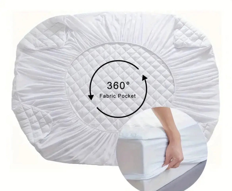Lux Shield Cotton Waterproof Mattress Protector King Single size by sue-e furniture