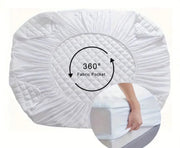 Lux Shield Cotton Waterproof Mattress Protector King size by sue-e furniture