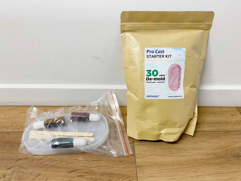 Pro Cast Starter Kit Fast-Cure Resin Casting Kit for Beginners Water-Activated by Resin Art NZ
