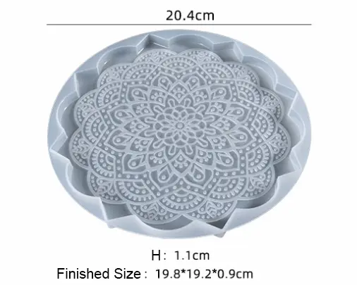 Coaster Moulds - Mandala by Resin Art NZ