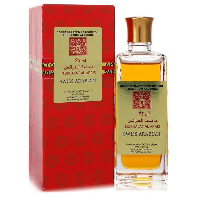 Brands HD Concentrated Perfume Oil Free From Alcohol (Unisex) Mukhalat Al Arais Concentrated Perfume Oil Free From Alcohol (Unisex) by Swiss Arabian 95 ml Mukhalat Al Arais Concentrated Perfume Oil Free From Alcohol (Unisex) by Swiss Arabian 95 ml