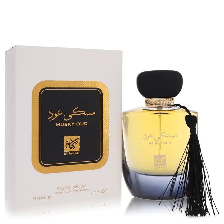 Musky Oud Eau De Parfum Spray (Unisex) by Rihanah 100 ml by Brands HD