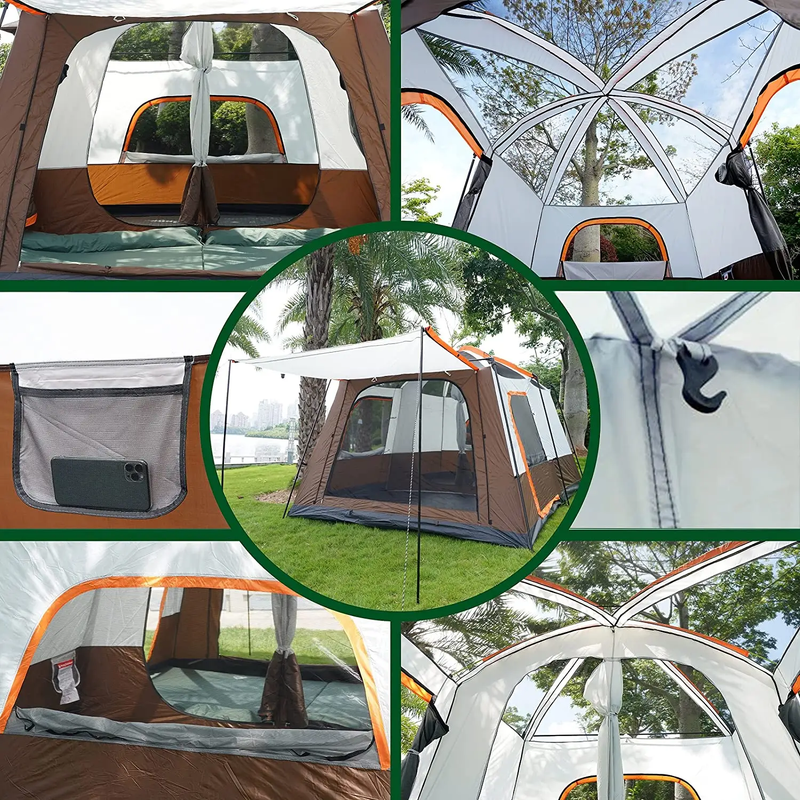 Camping Tent 8-12persons 430x305x203cm by salelink.co.nz