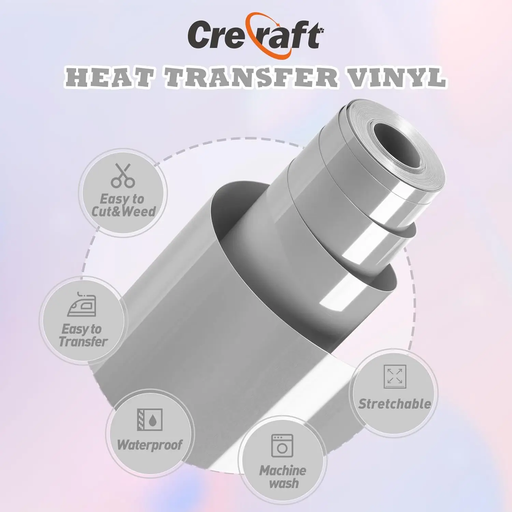 3M Heat Transfer Vinyl Roll Paper - Silver Grey by salelink.co.nz