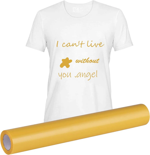 30x300cm Heat Transfer Vinyl Paper - Yellow by salelink.co.nz