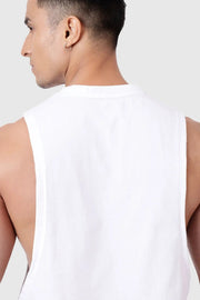 Magnitude Deep Arm Tank White by Fuaark Nz