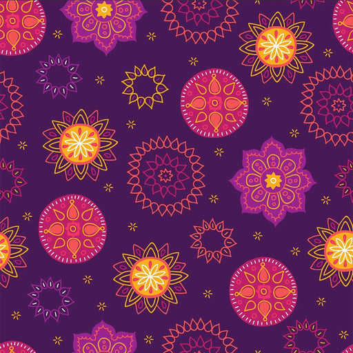 Waste Free Celebrations Furoshiki Wrapping Cloths Marigold Mandala - 4 Furoshiki Gift Wraps Marigold Mandala - 4 Furoshiki Gift Wraps