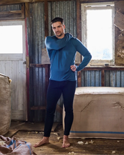 Men's Base Pant - 100% Merino Wool, Black by Merino 365 NZ