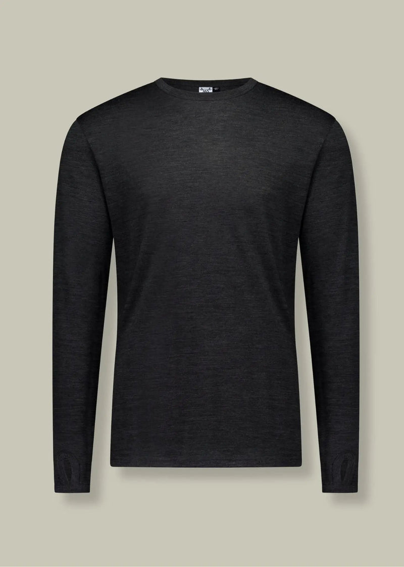 Men's OG Long Sleeve - 100% Merino Wool, Slate Grey by Merino 365 NZ