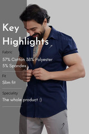 Aero Shirt Navy by Fuaark Nz