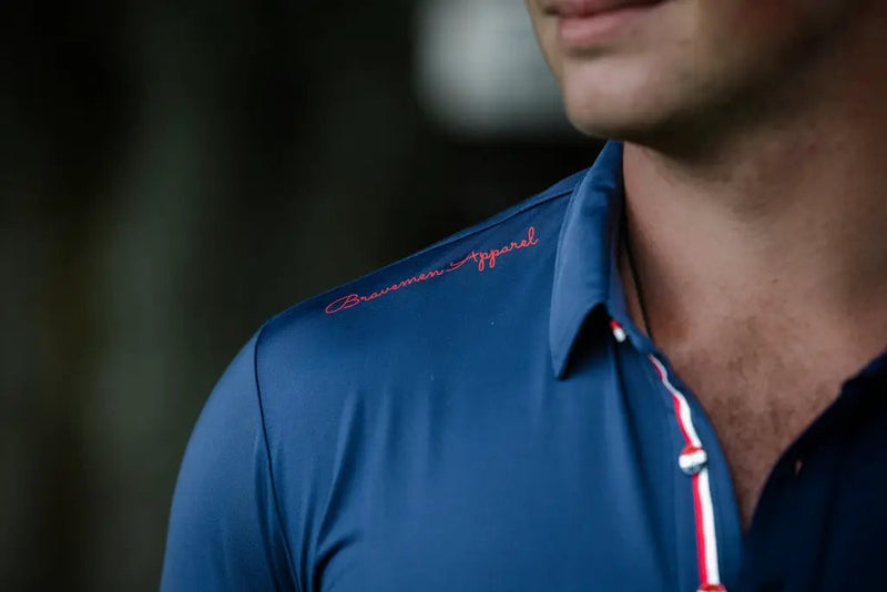 Mens Performance Navy Riding Shirt by The Brave Pants Company