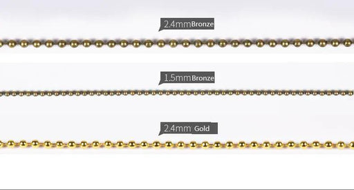 Metal Ball Bead Chain Cord by Resin Art NZ