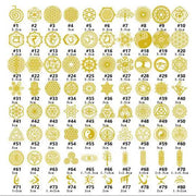 Metal Stickers for Resin Filler Crystal Pyramid Energy Generator Orgonite Pyramid Crafting Jewelry Making Accessory by Resin Art NZ