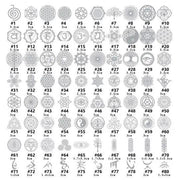Metal Stickers for Resin Filler Crystal Pyramid Energy Generator Orgonite Pyramid Crafting Jewelry Making Accessory by Resin Art NZ
