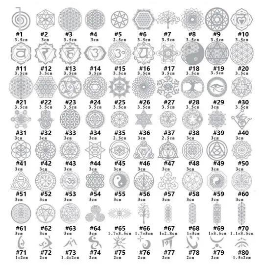 Metal Stickers for Resin Filler Crystal Pyramid Energy Generator Orgonite Pyramid Crafting Jewelry Making Accessory by Resin Art NZ