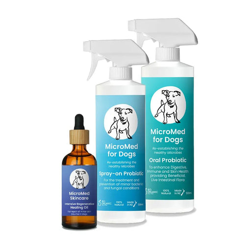 Micromed For Dogs Total Care package - Oral, Topical & Regenerative Healing Oil Set by MicroMed