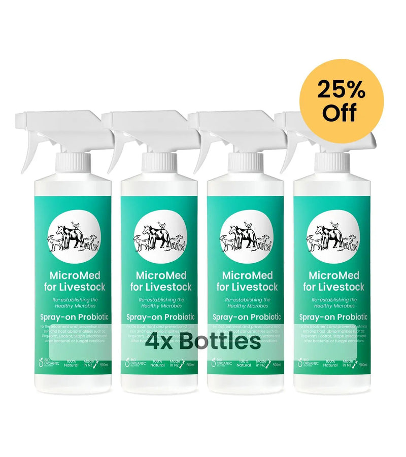 MicroMed for Livestock Acute Care – 4 x 500ml Bundle by MicroMed