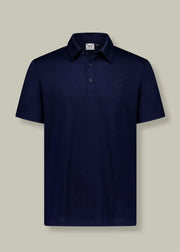 Men's Polo - 100% Merino Wool, Midnight Marle by Merino 365 NZ