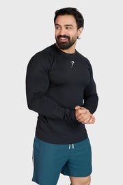 Midnight Fullsleeves T-shirt Black by Fuaark Nz