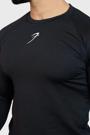 Midnight Fullsleeves T-shirt Black by Fuaark Nz