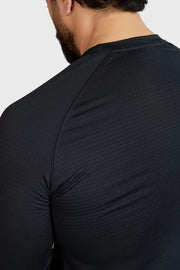 Midnight Fullsleeves T-shirt Black by Fuaark Nz