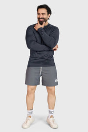 Midnight Fullsleeves T-shirt Dark Grey by Fuaark Nz