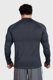 Midnight Fullsleeves T-shirt Dark Grey by Fuaark Nz