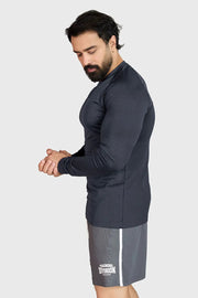 Midnight Fullsleeves T-shirt Dark Grey by Fuaark Nz