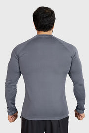 Midnight Fullsleeves T-shirt Light Grey by Fuaark Nz