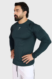 Midnight Fullsleeves T-shirt Sea Green by Fuaark Nz
