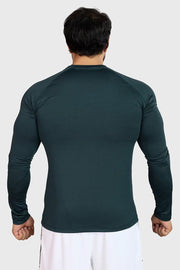 Midnight Fullsleeves T-shirt Sea Green by Fuaark Nz