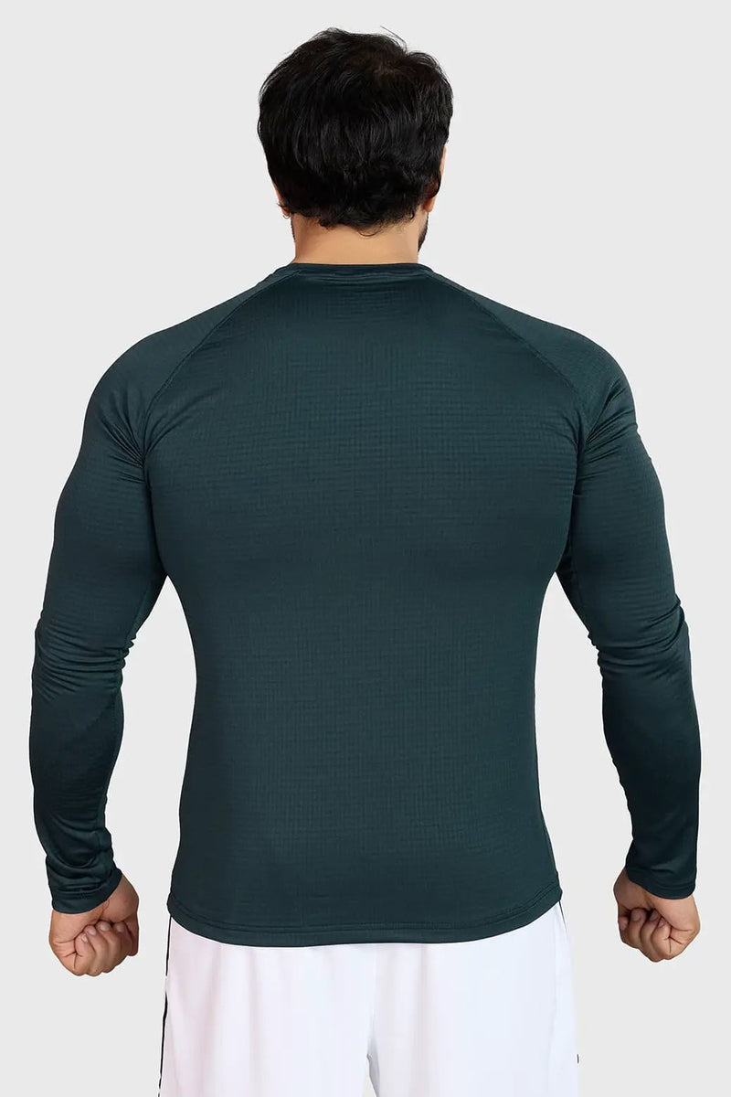 Midnight Fullsleeves T-shirt Sea Green by Fuaark Nz