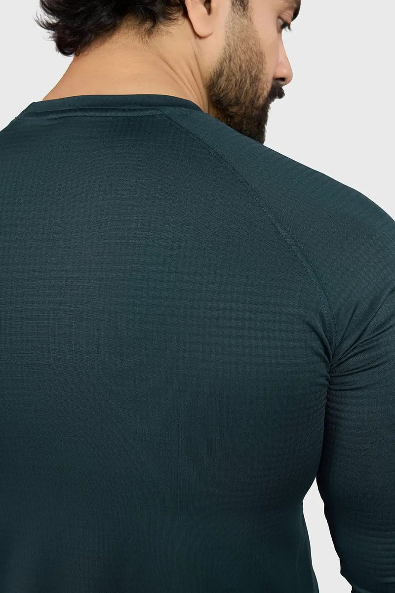 Midnight Fullsleeves T-shirt Sea Green by Fuaark Nz