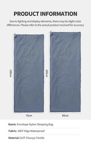 ECOTREK Sleeping Bags Ecotrek Summer Cloud Lightweight Sleeping Bag Olive Green 190cm Ecotrek Summer Cloud Lightweight Sleeping Bag Olive