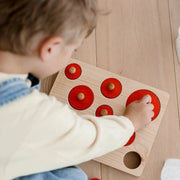 Montessori Size Sorting Knob Puzzle - Qtoys | Wooden Toy NZ by Curious Moonbeam