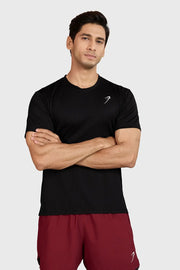 Motion Running T-shirt Black by Fuaark Nz