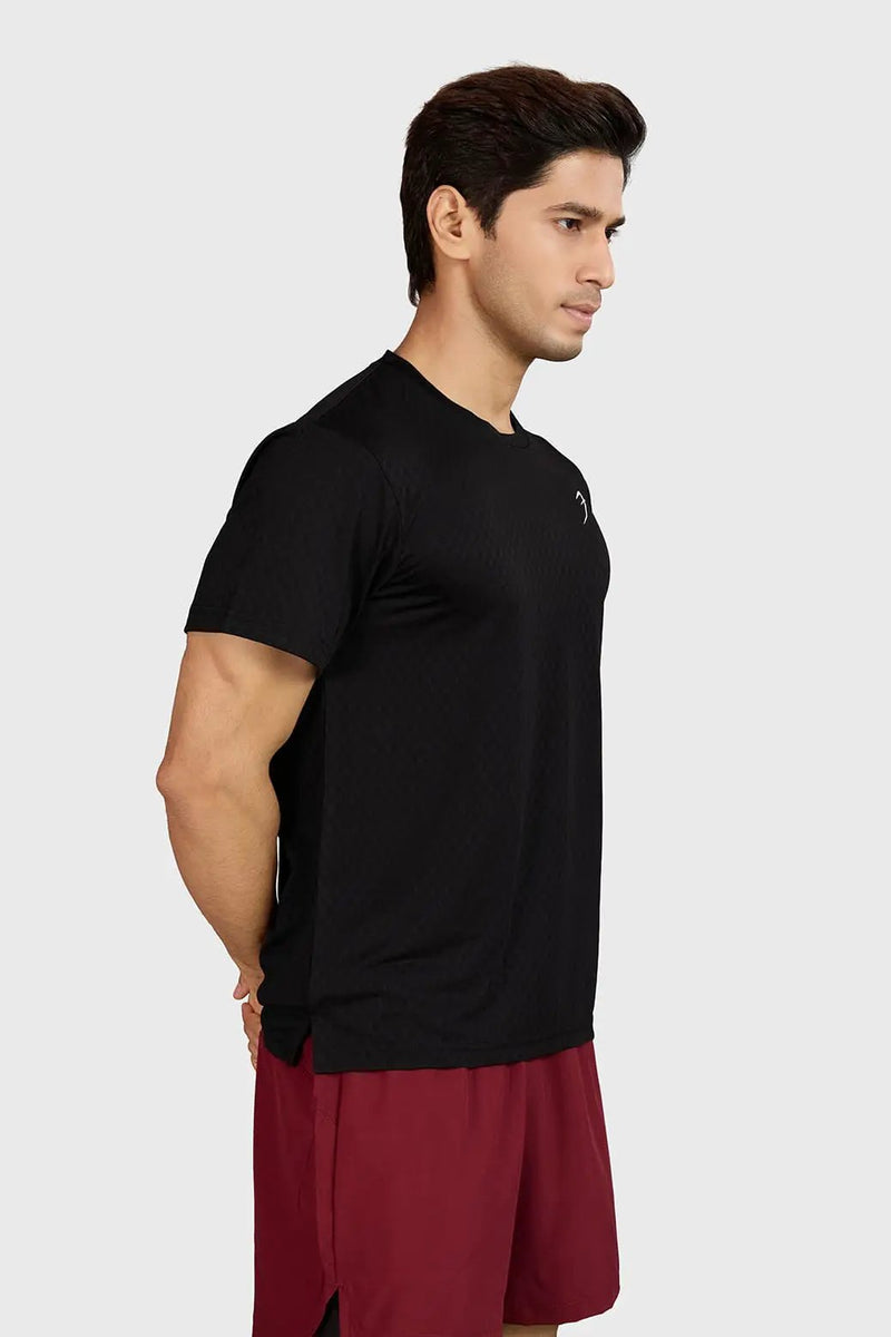 Motion Running T-shirt Black by Fuaark Nz